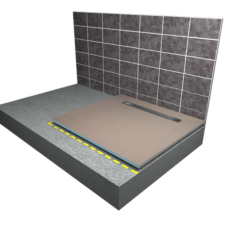 Wet - Room - Tray - In - Concrete - Floor - Step1